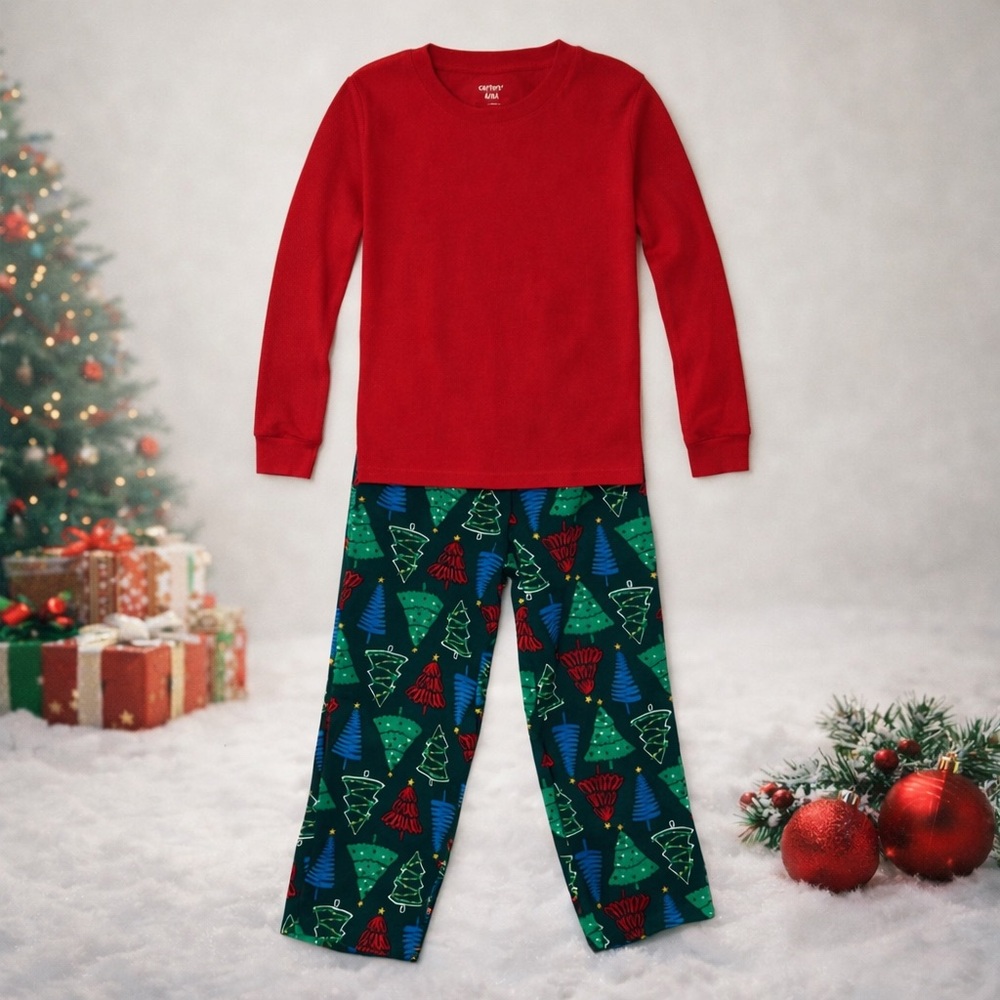Carter’s Festive Red and Green Kids Pajamas